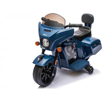 malá motorka Dětská elektrická motorka Chopper INDIAN modrá
