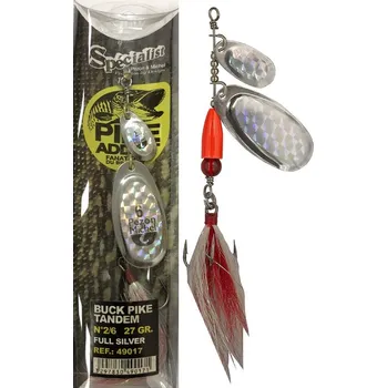 Umělá nástraha Pezon&Michel Třpytka Buck Pike Tandem Full Silver 27 g