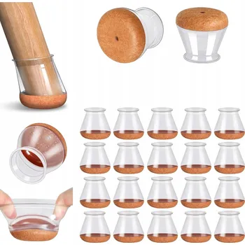 Podložka pod nábytek 20x SILIKONOVÉ OCHRANNÉ NÁVLEKY NA NOHY NÁBYTKU ŽIDLÍ STOLŮ