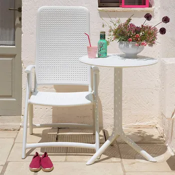 Zahradní stůl Plastový zahradní stůl Step Bianco 60,5 cm NARDI