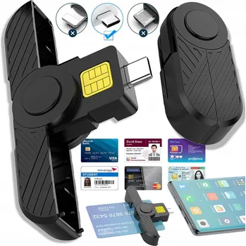 Čtečka paměťových karet Čtečka karet tachografu, skládací, USB-C