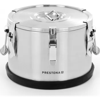 Termoska PRESTONA Termoska k přepravě potravin 10 l z nerezové oceli s podstavcem z umělé hmoty | PRESTONA, P59110
