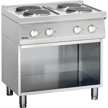 Sporák BARTSCHER Elektrický sporák 4 plotýnky, 800x700x850 mm | BARTSCHER, 700 Classic