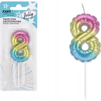 Dortová svíčka Narozeninové svíčky číslice 8 svíčka na dort