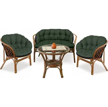 Zahradní set 2x 122x40cm + 190x40cm na židli, pohovku, houpačku, nábytek z ratanu