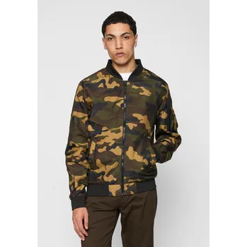 Pánský bomber Light Camo Bomber Jacket woodcamo Urban Classics hnědá 1751231