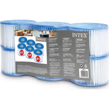 Bazénová filtrace Filtrační vložka Intex pro vířivé vany typ S1/6ks