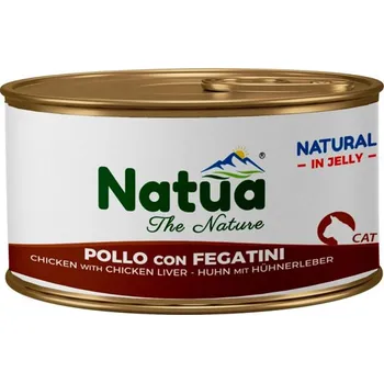 Krmivo pro kočku Natua Cat Adult - Kuřecí filety a kuřecí játra v želé 85g
