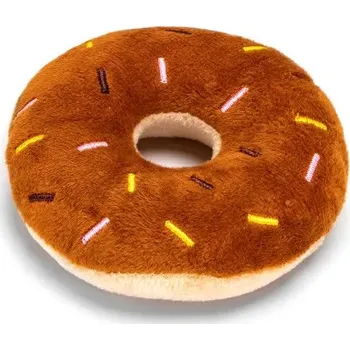 Hračka pro psa Plyšová hračka pro psa Nobleza - donut 11 cm Barva: Hnědá