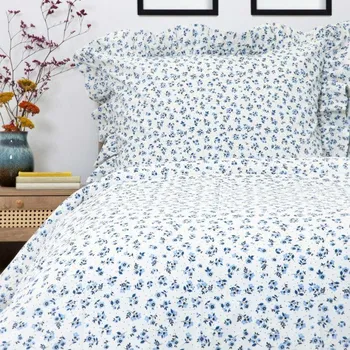 Povlečení Ložní souprava MELÁNÍ s volánky a květinami 881126