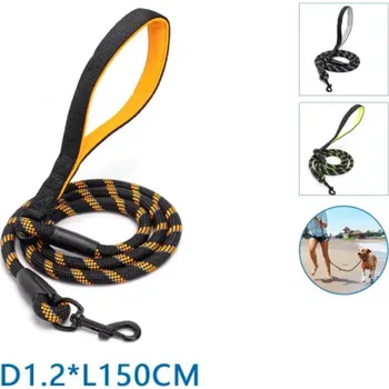 Vodítko pro psa Vodítko Nobleza Rope reflexní M (š. 1,2 cm x d. 150 cm) Barva: Oranžová