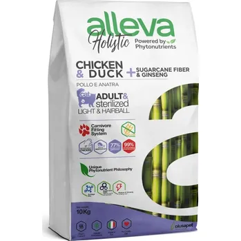 Krmivo pro kočku Alleva Holistic Cat Adult Hairball Chicken & Duck 10kg