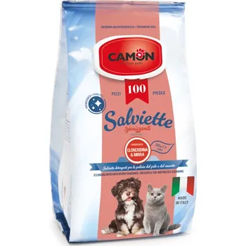 Kosmetika pro psa Vlhčené utierky na zvieratá Camon s dezinfekčným účinkom 100ks