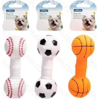 Hračka pro psa Gumová činka Sport Series Nobleza - 16,5 cm Barva: Bílá