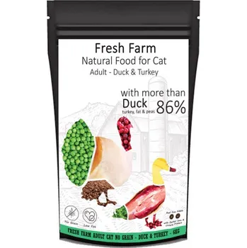 Krmivo pro kočku Fresh Farm No Grain Adult Cat - Kachna a krůta 6 kg