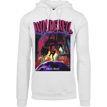 Pánské oblečení Nádherná mikina s kapucí v bílé barvě Mister Tee šedá 2543866