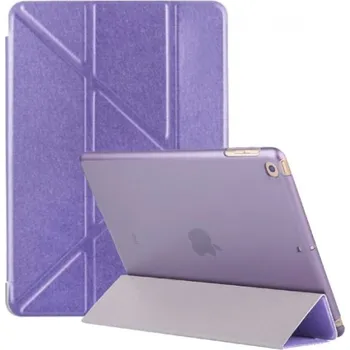 Pouzdro na mobilní telefon Hedvábné pouzdro s origami stojánkem pro iPad mini 4 / 5 - fialové