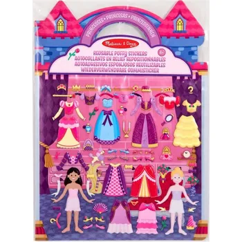 interaktivní kniha MELISSA & DOUG Adhezní sešit se samolepkami Princezny Melissa & Doug