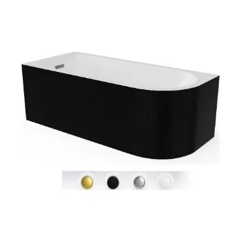 Vana Akrylátová rohová vana Braider Restia, boční odtok, 180 x 75 cm