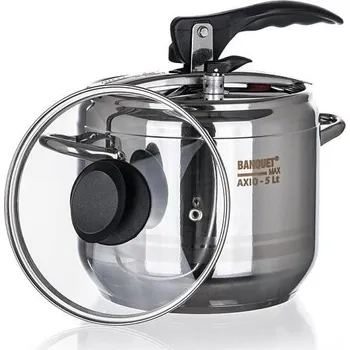 Tlakový hrnec Banquet Axio se skleněnou poklicí 5 l