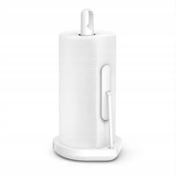 Držák kuchyňských utěrek Simplehuman TENSION ARM Ocelový Stojan na Papírové Utěrky / Bílý