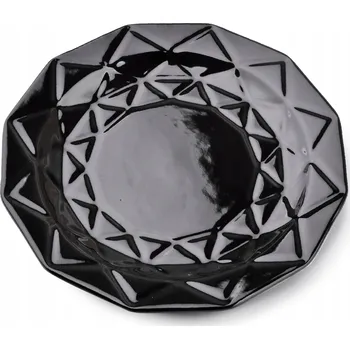 Stolování Mělký jídelní talíř Affek Design ADEL BLACK 24 cm