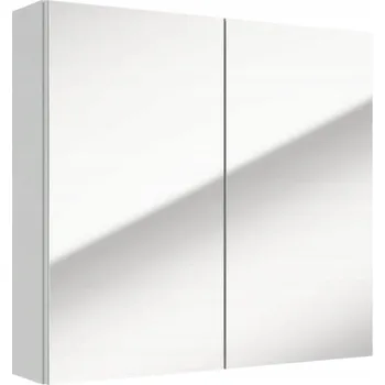 Koupelnový nábytek Závěsná koupelnová skříňka se zrcadlem Salsa 65x60 cm bílá