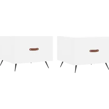 Konferenční stolek Konferenční stolek VidaXL čtvercový 50 x 40 x 50 cm bílý