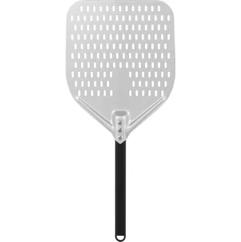 Lopata na pizzu TECHNICA Perforovaná lopata na pizzu z anodového hliníku s hliníkovým úchytem, čtvercová, 310x355x660 mm | TECHNICA, Pizza Line