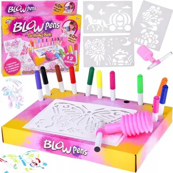 Výtvarná sada Kreativní výtvarná sada - malování pumpičkou, fixami a šablonami ZA5709