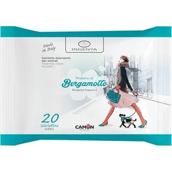 Kosmetika pro psa Camon Vlhčené utěrky pro zvířata Ingenya s vůní citronovníku 20ks