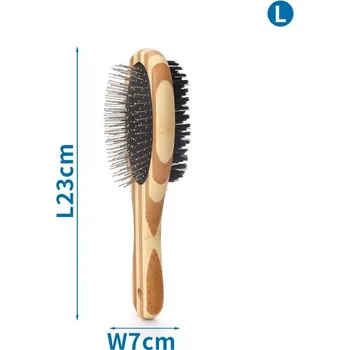 Kosmetika pro psa Bambusová kůrka na vyčesání srsti Nobleza L - 23cm