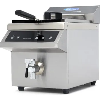 fritéza Maxima Fritéza - 8 l - 1 koš - indukční - s vypouštěcím kohoutkem | Maxima, 09371090