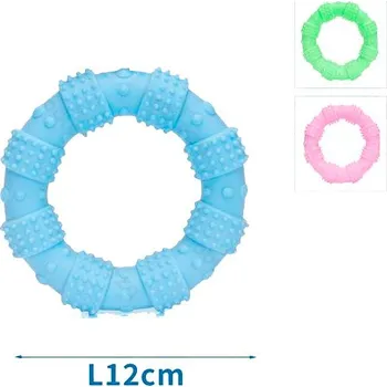 Hračka pro psa Gumový kruh s masáží dásní pro psa Nobleza - 12 cm