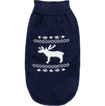 Obleček pro psa Svetr Elk pro psa Nobleza - L 35 cm Barva: Modrá