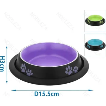 Miska pro psa Nerezová miska Nobleza - Dark Color XXS 235ml Barva: Fialová