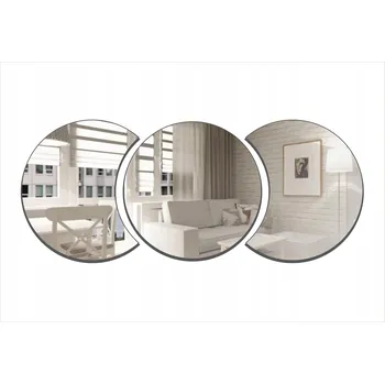 Zrcadlo Dekorativní Akrylové Zrcadlo Stříbrné | 600x248 mm | Moderní Design