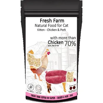 Krmivo pro kočku Fresh Farm No Gluten Kitten - Kuřecí a vepřové 10 kg