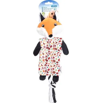 Hračka pro psa Plyšová hračka pro psa Nobleza - Liška se šňůrou 46 cm