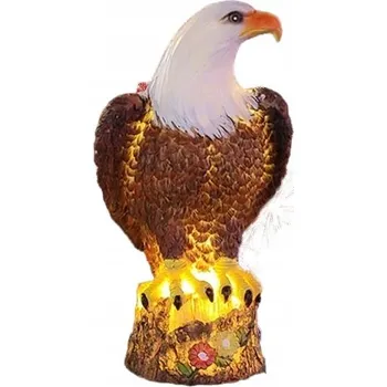 Venkovní osvětlení Solární LED zahradní lampa orel voděodolná 44 cm