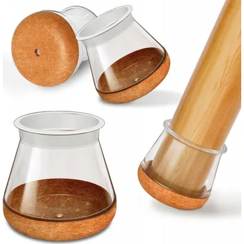 Podložka pod nábytek SILIKONOVÉ NÁVLEKY NA NOHY ŽIDLÍ OCHRANNÉ KONCOVKY 14-20mm 20 KS