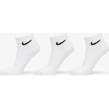 Pánské ponožky Ponožky Nike Everyday Lightweight Training Ankle Socks 3-Pack White/ Black S