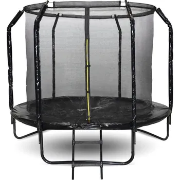 Trampolína Zahradní trampolína SKY FLYER RING 2v1 244 cm BLACK