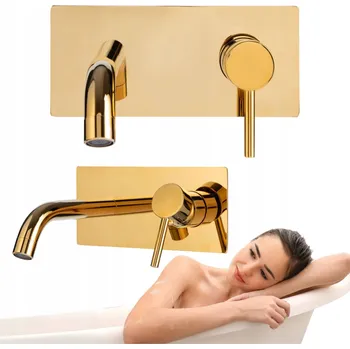 Vodovodní baterie Umyvadlová baterie pod omítku Silla ROSA zlatá