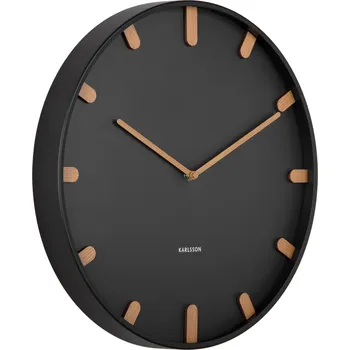Hodiny Karlsson, Nástěnné hodiny Grace, 40 cm, černé - Formadore