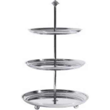 TOMGAST Etažér nerezový 39,5 cm| TOM, L-53-003