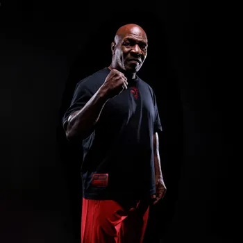 Pánské tričko Pánské tričko Venum x Mike Tyson Tiger - Deep Black Velikost: XL