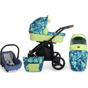 Kočárek Kombinovaný kočárek Kunert Rotax Alu 2023 listí/limetka