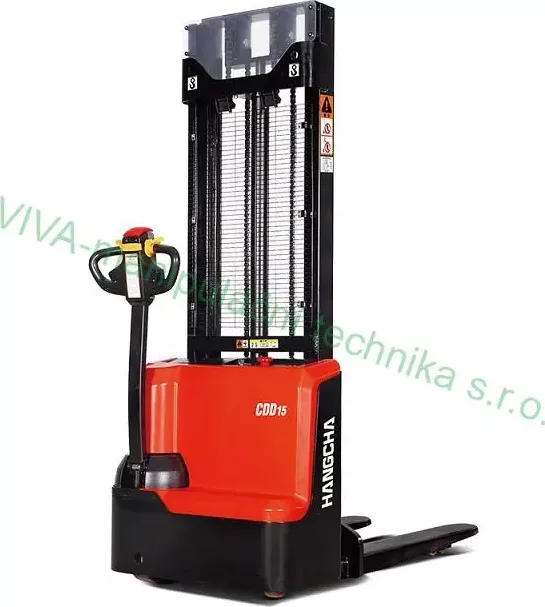 Vozík vysokozdvižný elektrický CDD15-WS, nosnost 1500 kg