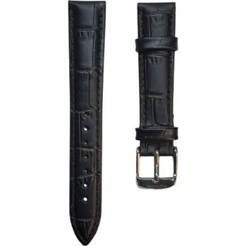 Řemínek na hodinky Řemínek kožený Epos černý 16 mm - 16 mm + 5 let záruka a dárek ZDARMA